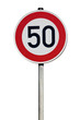 Tempo 50 Verkehrsschild Tempo 50 Verkehrsschild