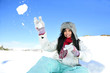 Mädchen im Schnee