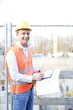 Bauleiter am Arbeitsplatz