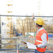 Bauleiter am Arbeitsplatz