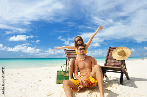Photo: Couple on a beach Couple on a beach