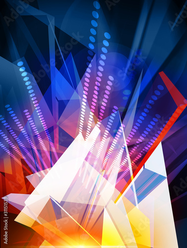 Illustration: Digital abstract backdrop Digital abstract backdrop