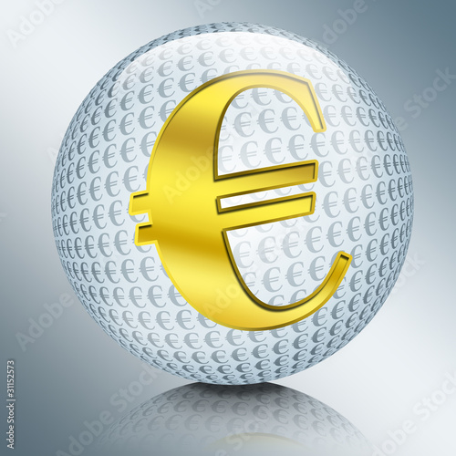 Illustration: EURO gold 3d EURO gold 3d