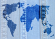 World map of jeans World map of jeans