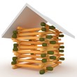 3d house if matches with roof 3d house if matches with roof