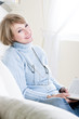 Mature woman relaxing
