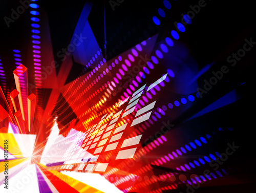 Illustration: Abstract virtual space Abstract virtual space