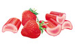 Erdbeeren und Rhabarber