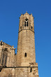 Barcelona: medieval Tower of Santa Agata Chapel at Placa del Rei
