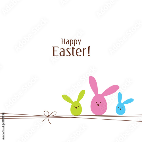 Vector: Easter card with copy space Easter card with copy space