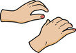Vektor: Woman hands Woman hands