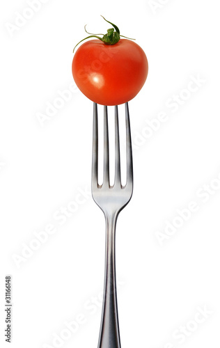 Photo: diät / gabel mit tomate diät / gabel mit tomate