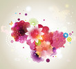 Vector: Abstract floral spring background. Abstract floral spring background.