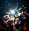 Abstract circle background.