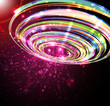 Abstract perspective  circle background.