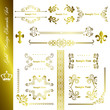 Gold elements set Gold elements set
