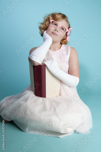 Photo: Little Girl Daydreaming Little Girl Daydreaming