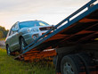 Broken car towing calls in the platform