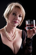 Pensive Woman With Drink
