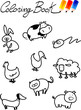 Coloring Book - Farm animals