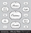 ornate food storage labels vol2 (vector)