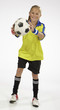 Mädchen mit Fußball