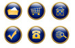 Buttons folder home shopping arrow phone search