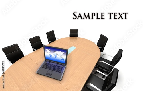Illustration: Conference. 3d illustration Conference. 3d illustration