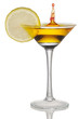 Lemon juice, isolated on a white background