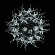 Virus , detailed 3d illustration ,isolated on black Virus , detailed 3d illustration ,isolated on black