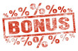 BONUS % button
