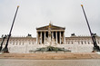 statue Athene in front of Parliament, Vienna