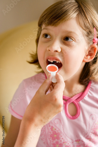 Photo: girl with syrup girl with syrup