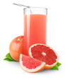 Grapefruit juice isolated on white Grapefruit juice isolated on white