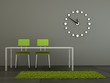 3d Rendering Esszimmer grau