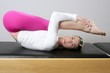 gym pilates woman reformer yoga leg sport