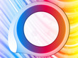 Rainbow Circle Border with Sparkles and Swirls. Rainbow Circle Border with Sparkles and Swirls.