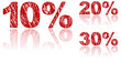 Sale Percentages Written in Red Chalk - Set 1 of 3