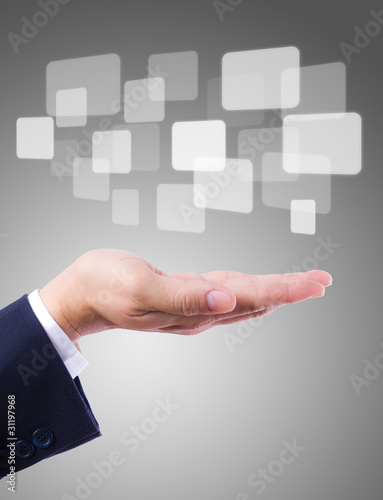 Photo: buttons on hand buttons on hand