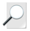 Magnifier and paper sheet