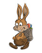 Osterhase mit Ostereiern Osterhase mit Ostereiern
