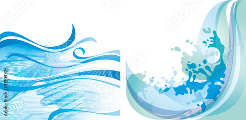 Vector: Water background 10 EPS Water background 10 EPS