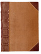 Blank cover of a vintage book