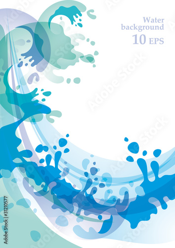 Vector: Water background 10 EPS Water background 10 EPS