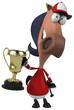 Cheval jockey
