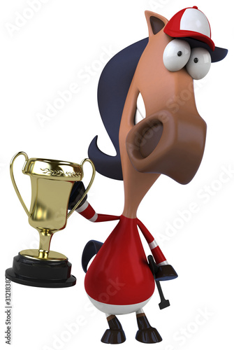 Illustration: Cheval jockey Cheval jockey