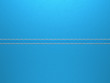 Blue horizontal stitched leather background