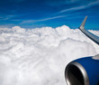 view sky from an airplane