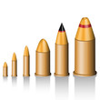 Vektor: Set of bullets Set of bullets