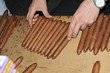 Checking high quality of cuban cigars